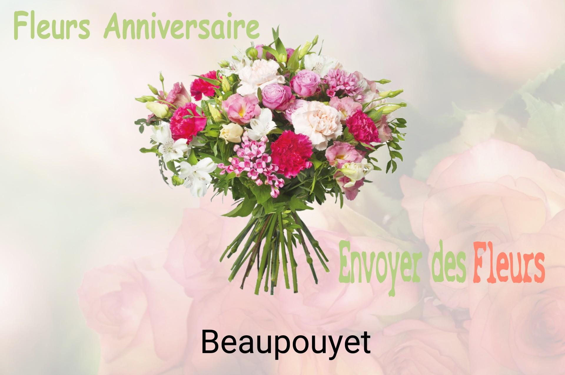 Bouquet de fleurs d’anniversaire livré à Beaupouyet